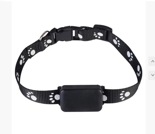 P03 Smart GPS Wireless Pet Tracker in black with ABS casing and 800mAh battery