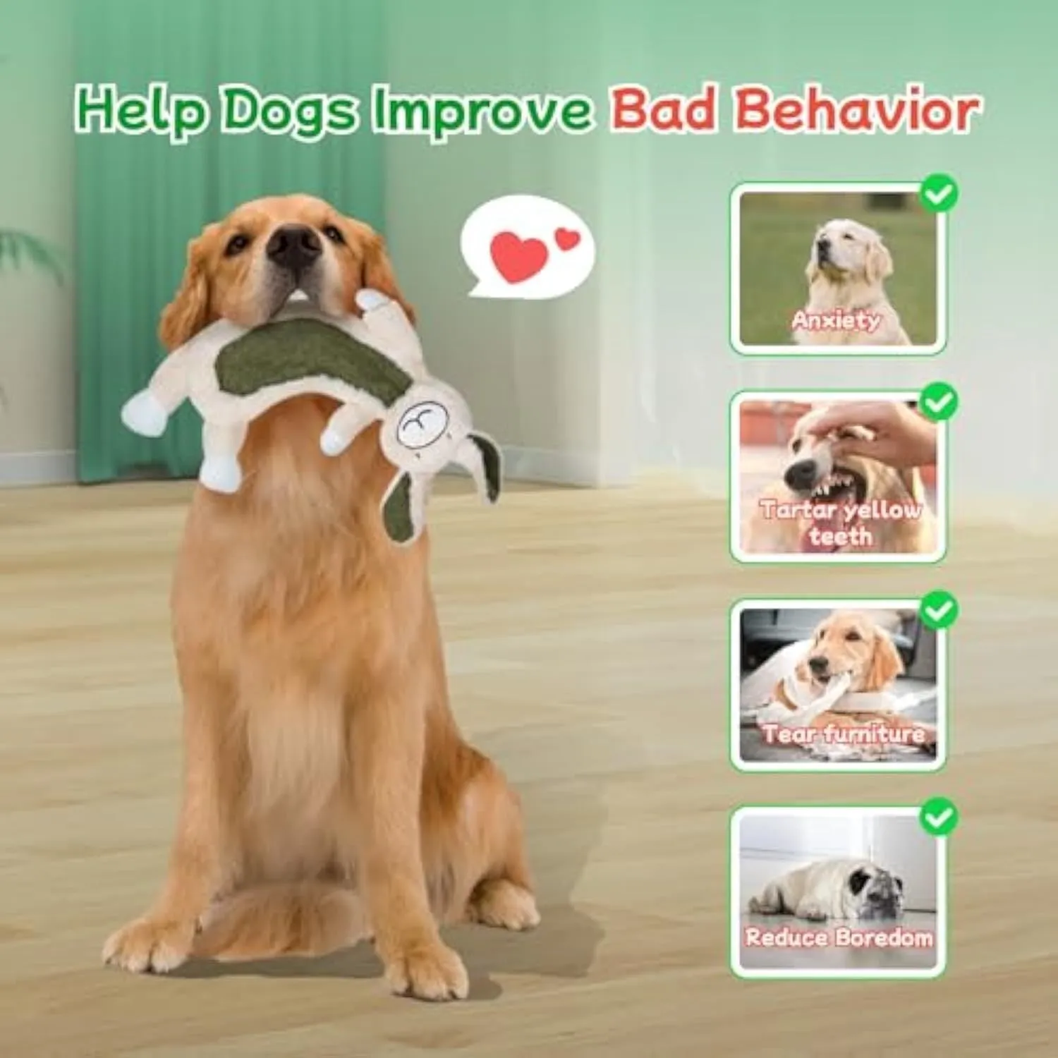 No stuffing crinkle dog toy featuring a cute rabbit design with soft plush material and internal crinkle paper