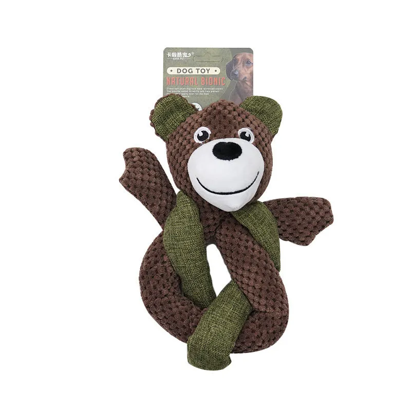 No stuffing crinkle dog toy featuring a cute rabbit design with soft plush material and internal crinkle paper