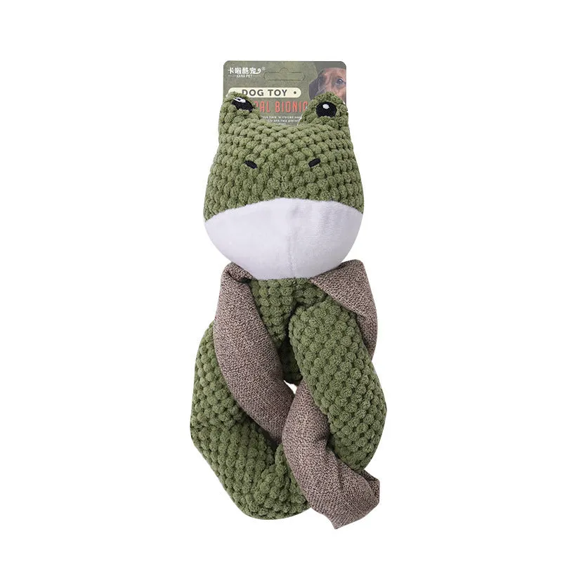 No stuffing crinkle dog toy featuring a cute rabbit design with soft plush material and internal crinkle paper