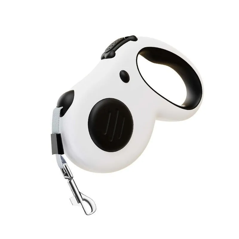 Automatic retractable pet leash with ABS handle, black 5m cord, for dog walking
