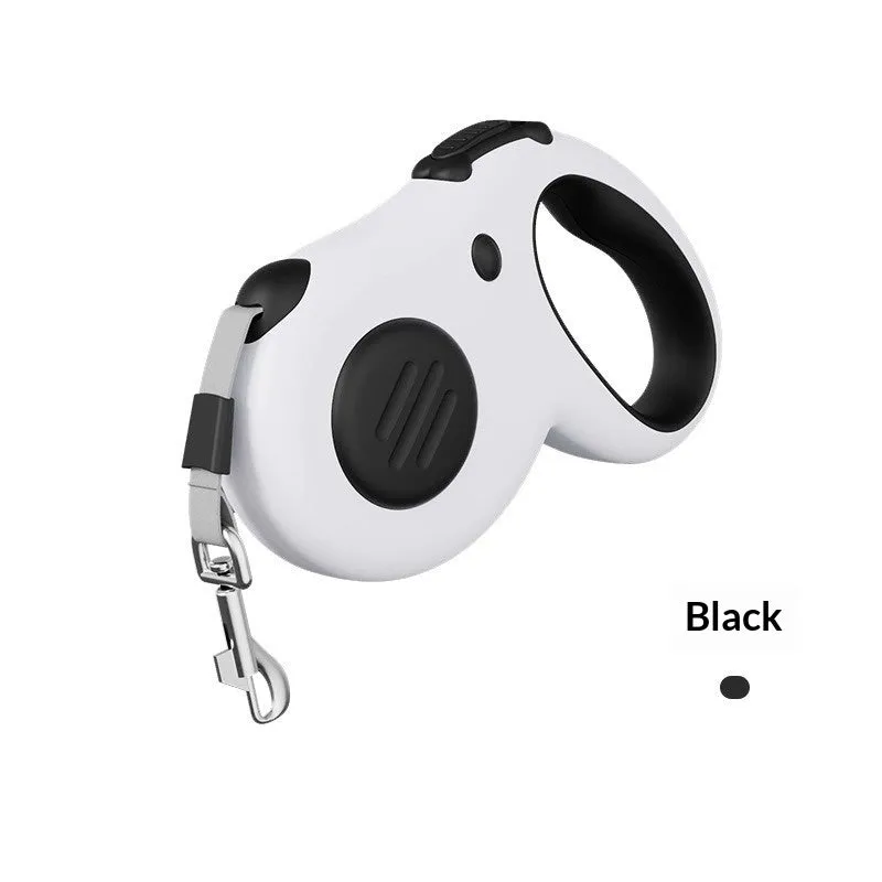 Automatic retractable pet leash with ABS handle, black 5m cord, for dog walking