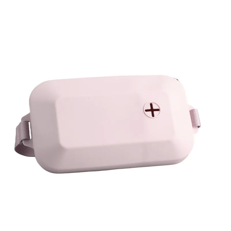 Animal silicone dog food waist bag in solid colour, medium-hard material, portable pet treat storage pouch