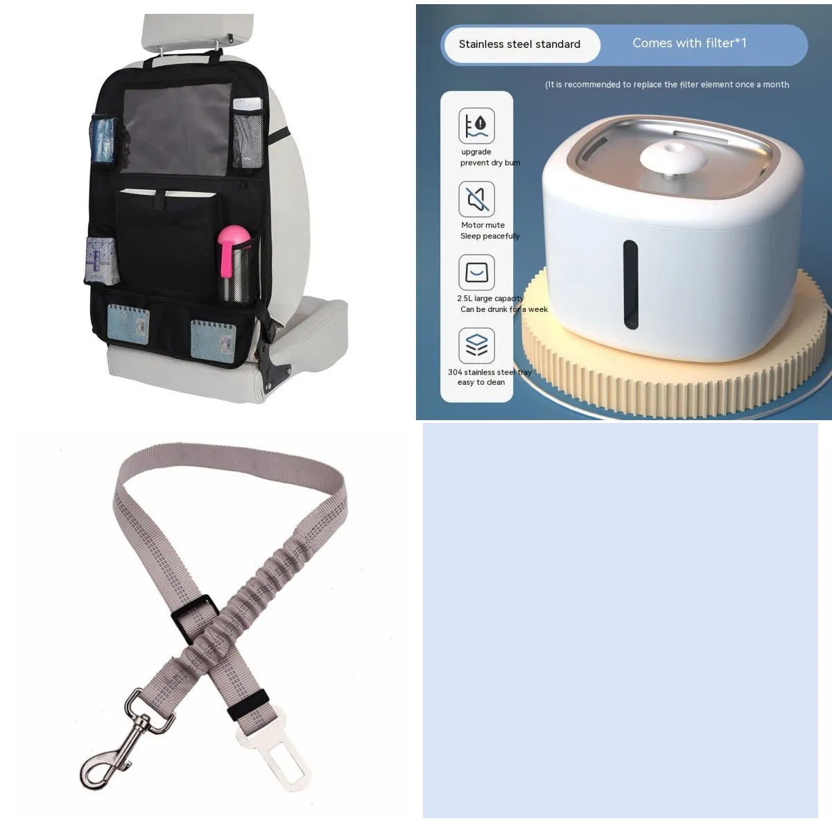 Pet intelligent water dispenser automatic circulation PP material multiple colours beige grey