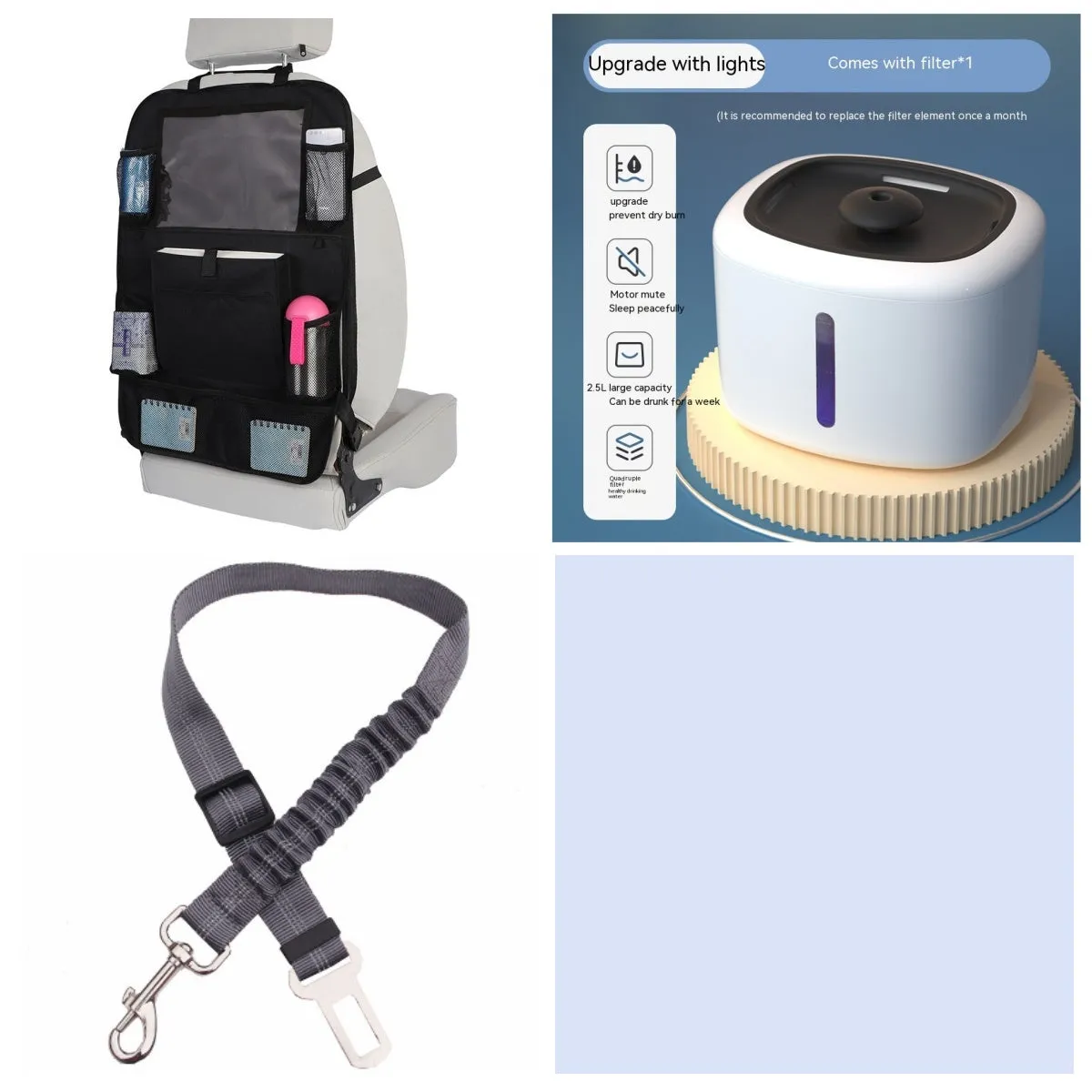 Pet intelligent water dispenser automatic circulation PP material multiple colours beige grey