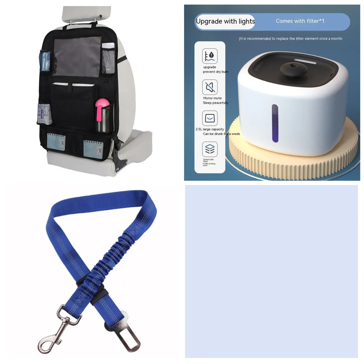 Pet intelligent water dispenser automatic circulation PP material multiple colours beige grey