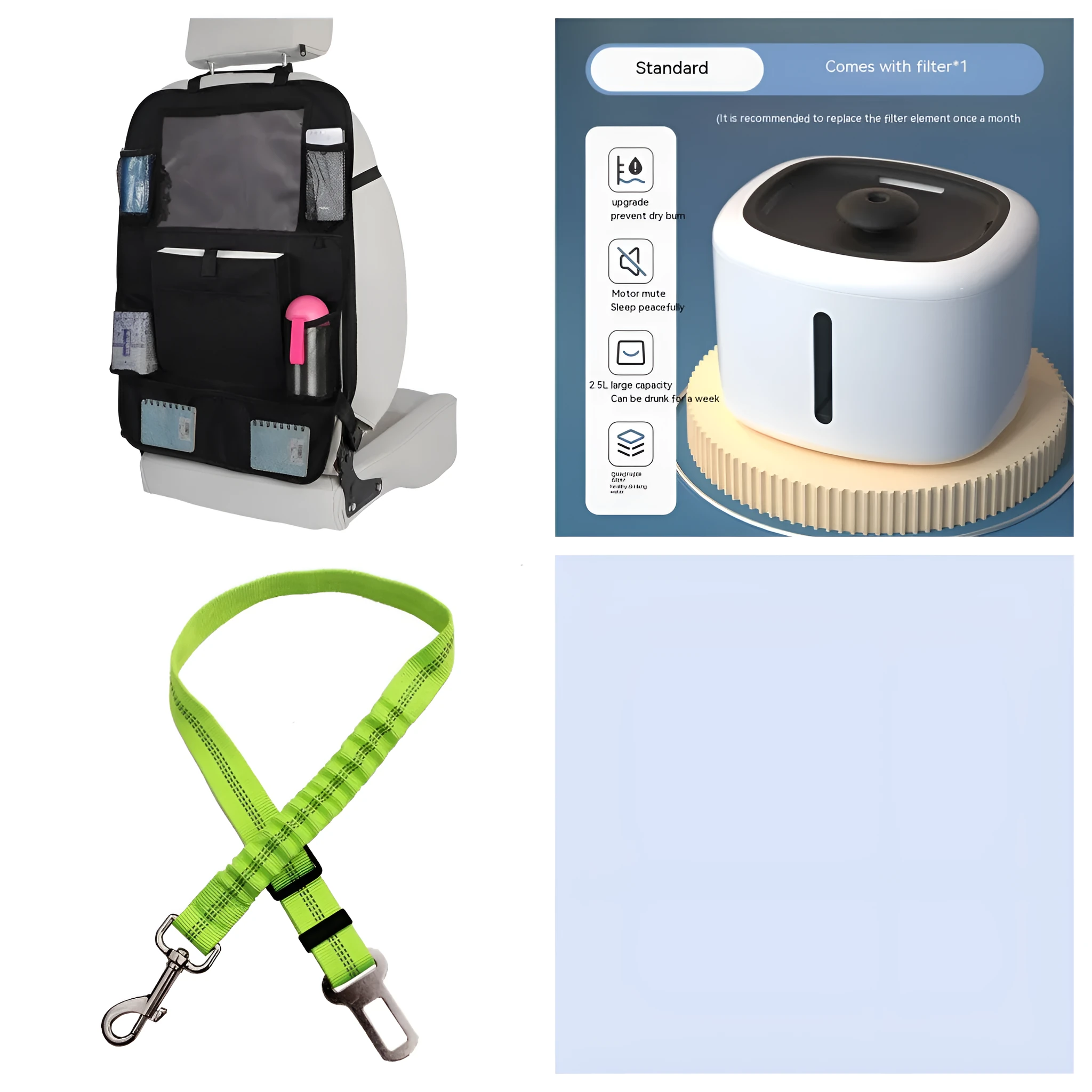 Pet intelligent water dispenser automatic circulation PP material multiple colours beige grey