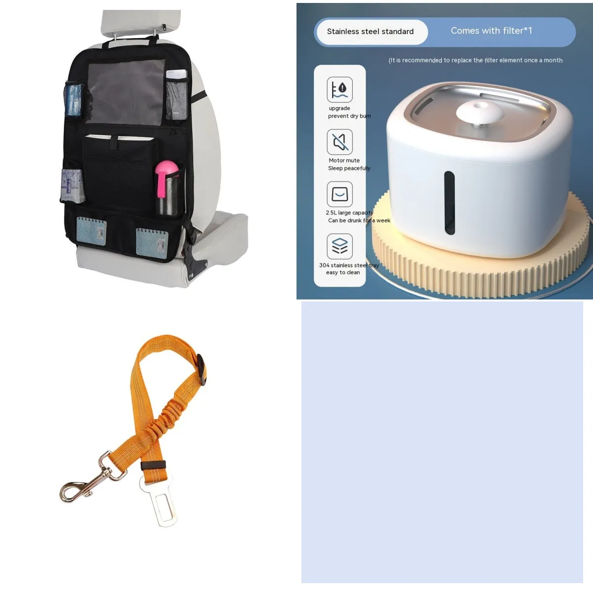 Pet intelligent water dispenser automatic circulation PP material multiple colours beige grey