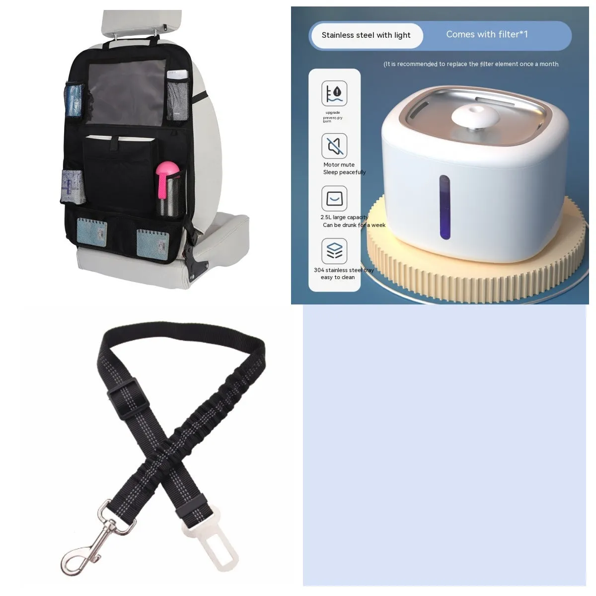 Pet intelligent water dispenser automatic circulation PP material multiple colours beige grey