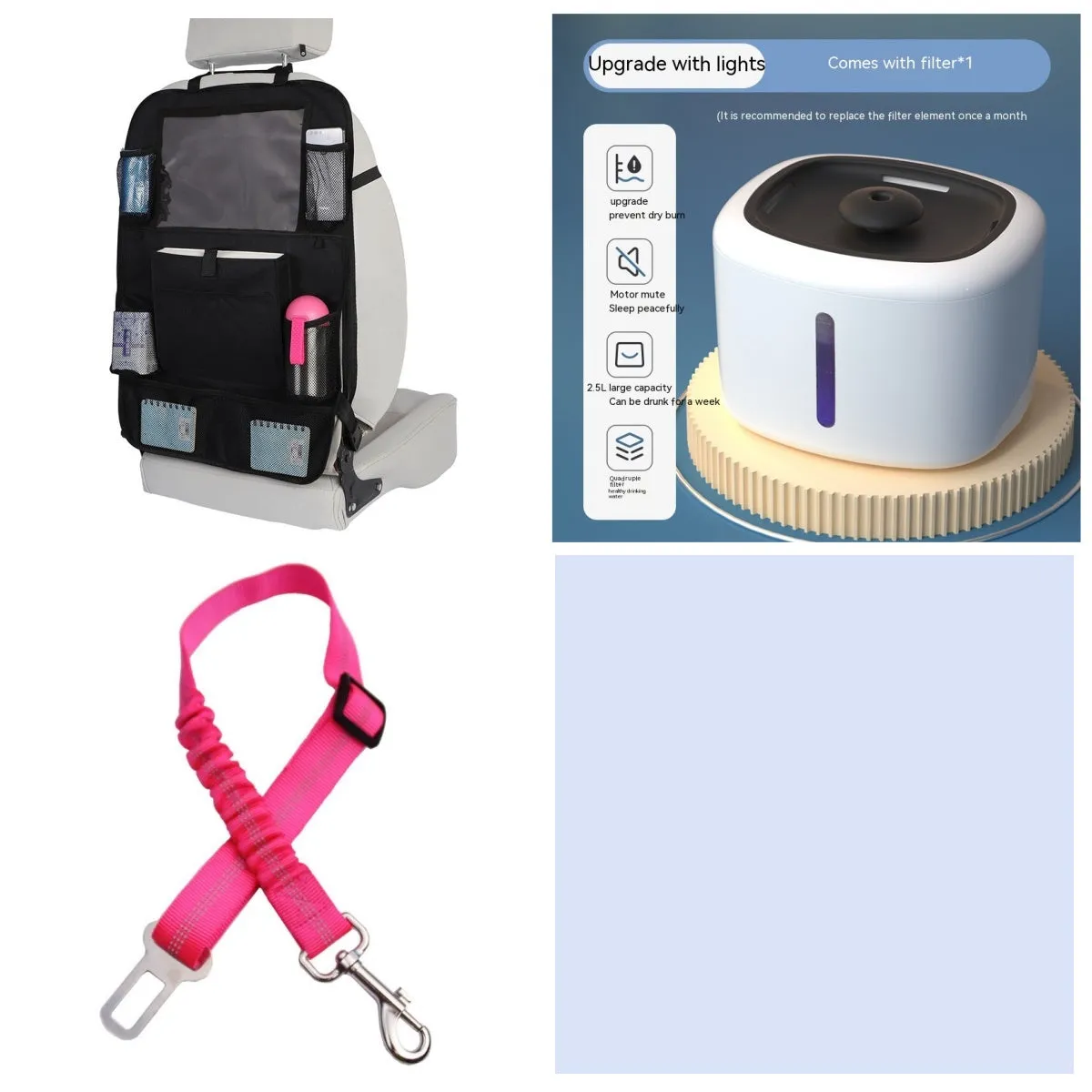 Pet intelligent water dispenser automatic circulation PP material multiple colours beige grey