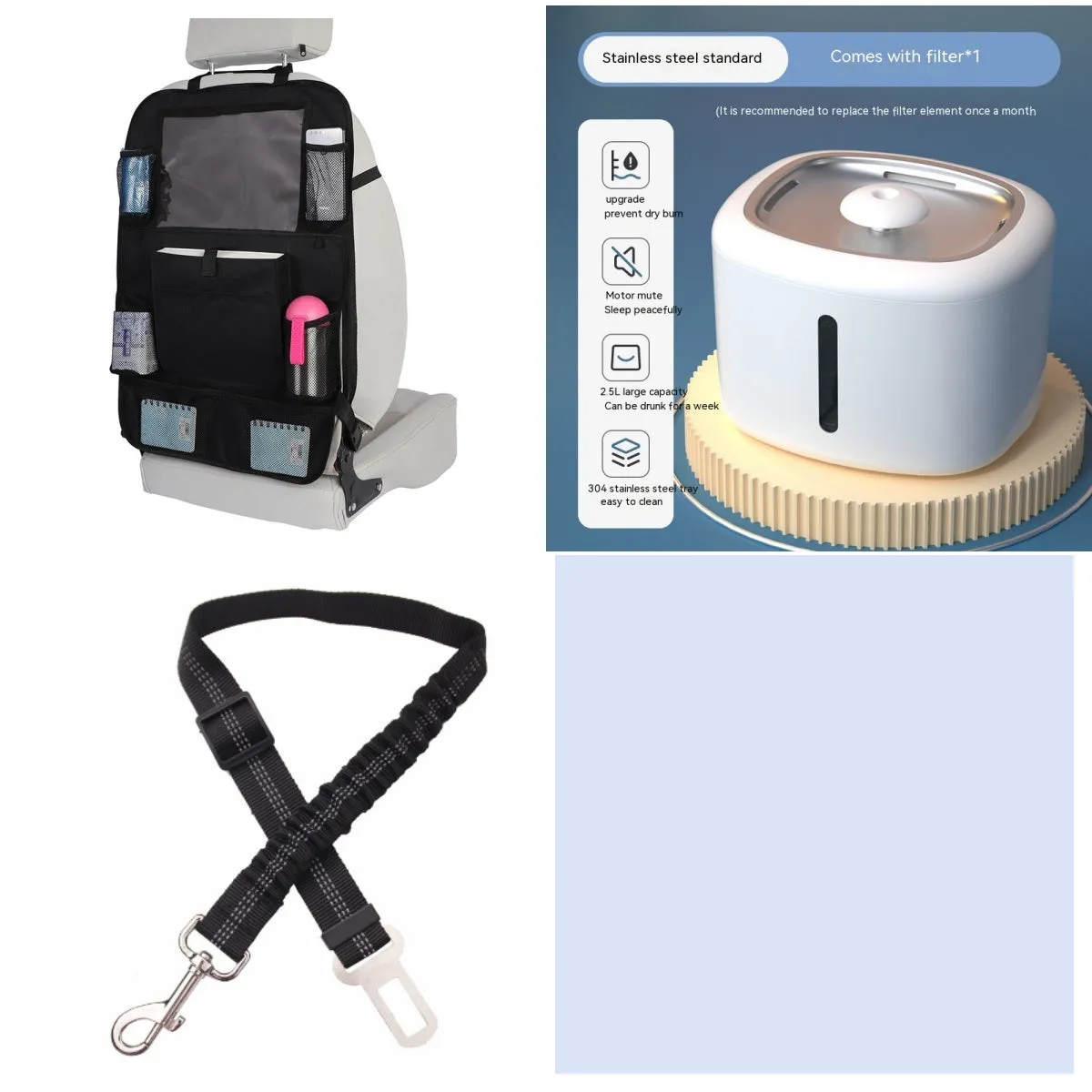 Pet intelligent water dispenser automatic circulation PP material multiple colours beige grey