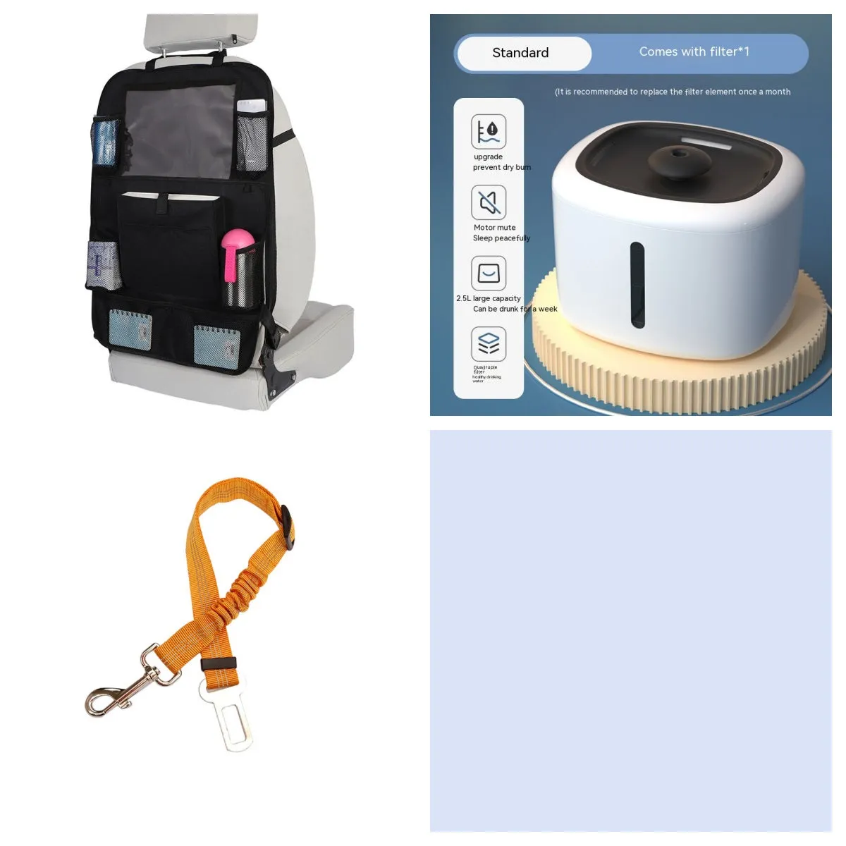 Pet intelligent water dispenser automatic circulation PP material multiple colours beige grey