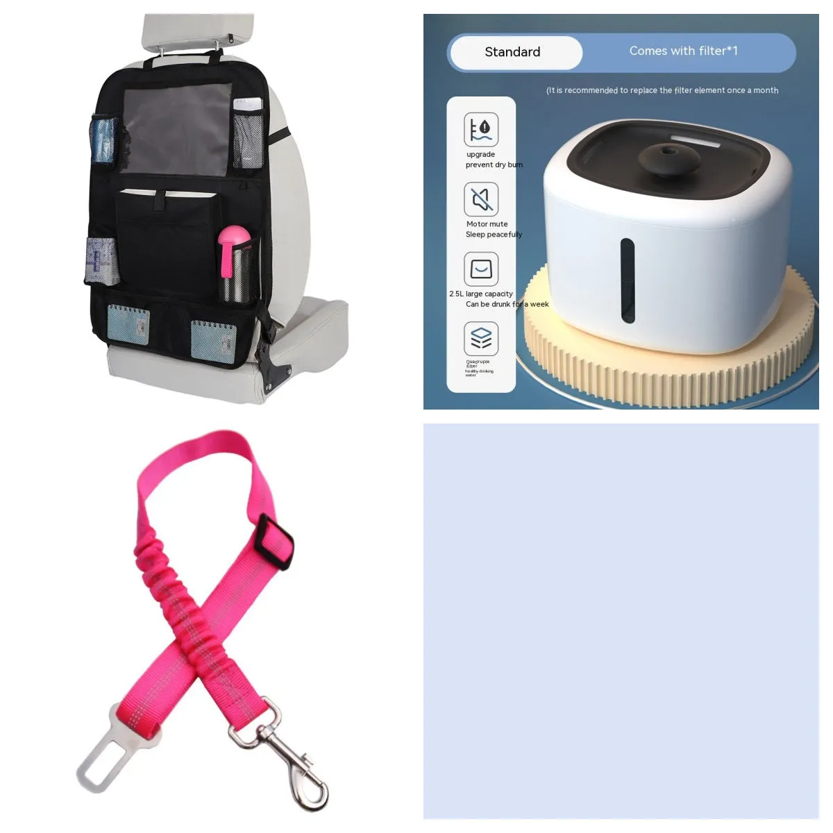 Pet intelligent water dispenser automatic circulation PP material multiple colours beige grey
