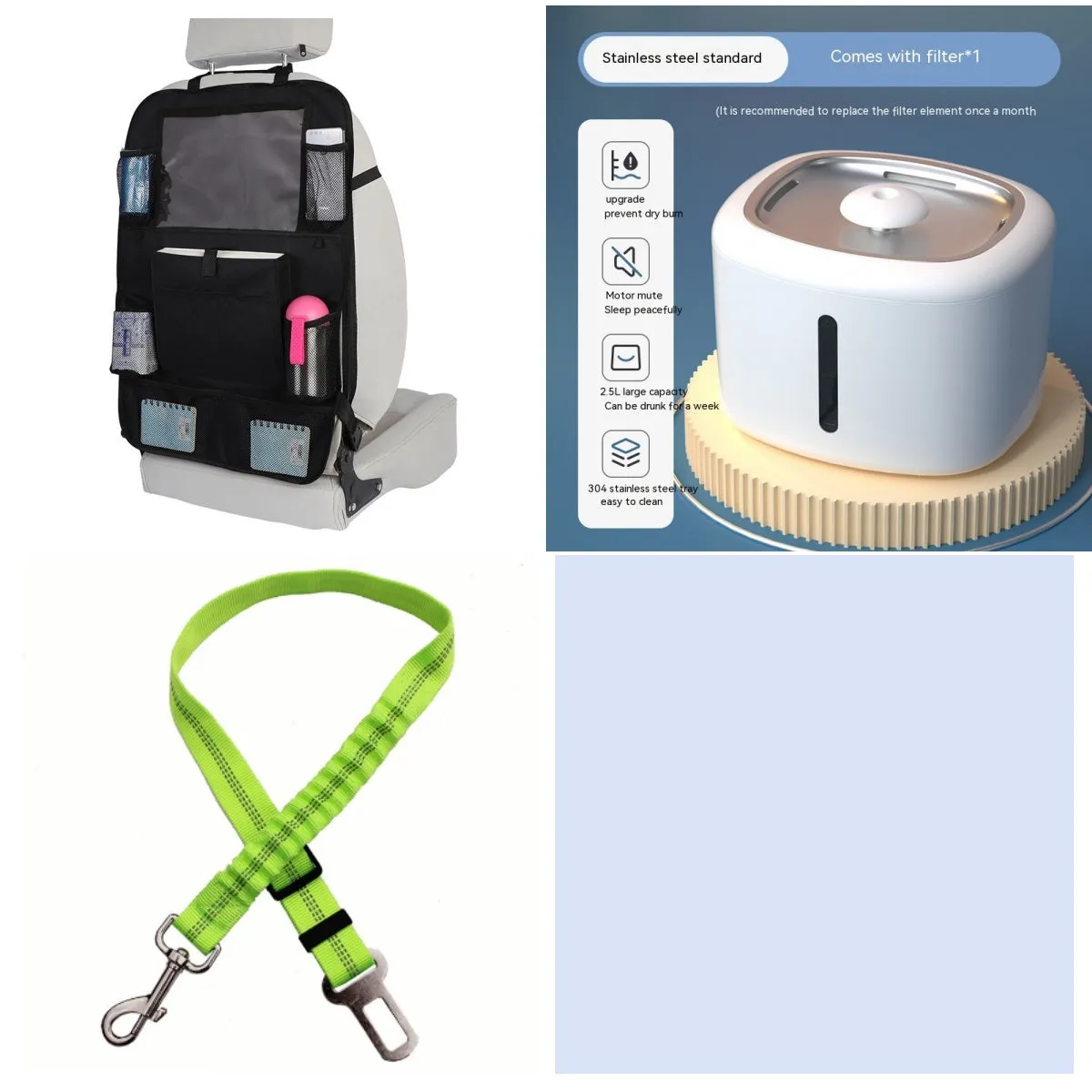 Pet intelligent water dispenser automatic circulation PP material multiple colours beige grey