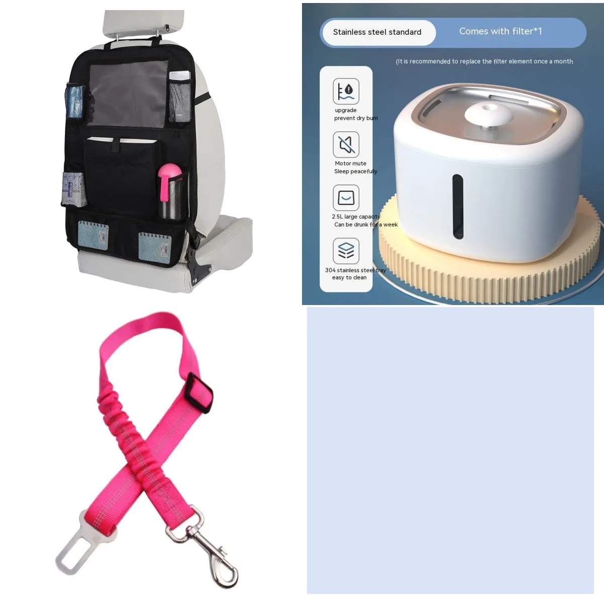 Pet intelligent water dispenser automatic circulation PP material multiple colours beige grey
