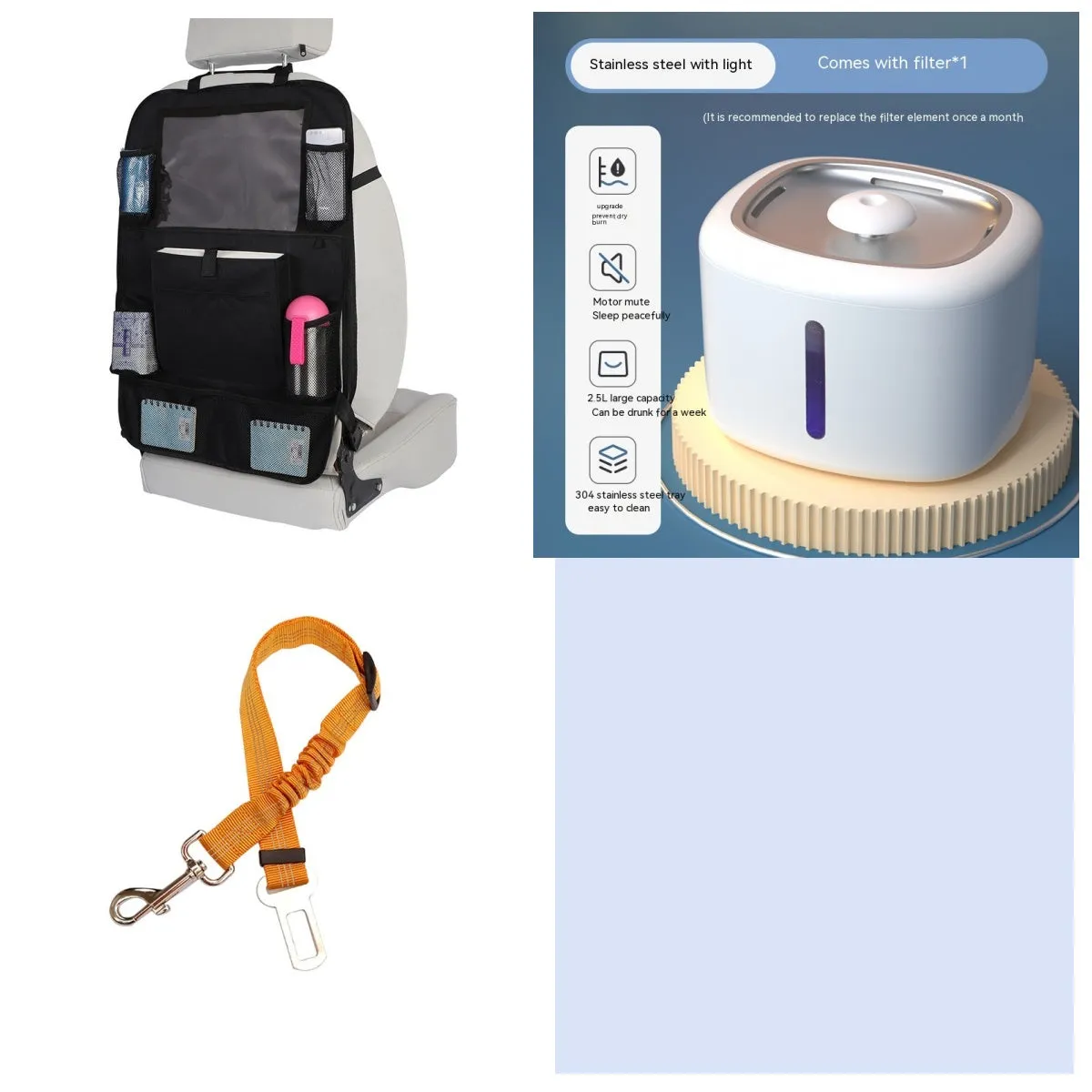 Pet intelligent water dispenser automatic circulation PP material multiple colours beige grey