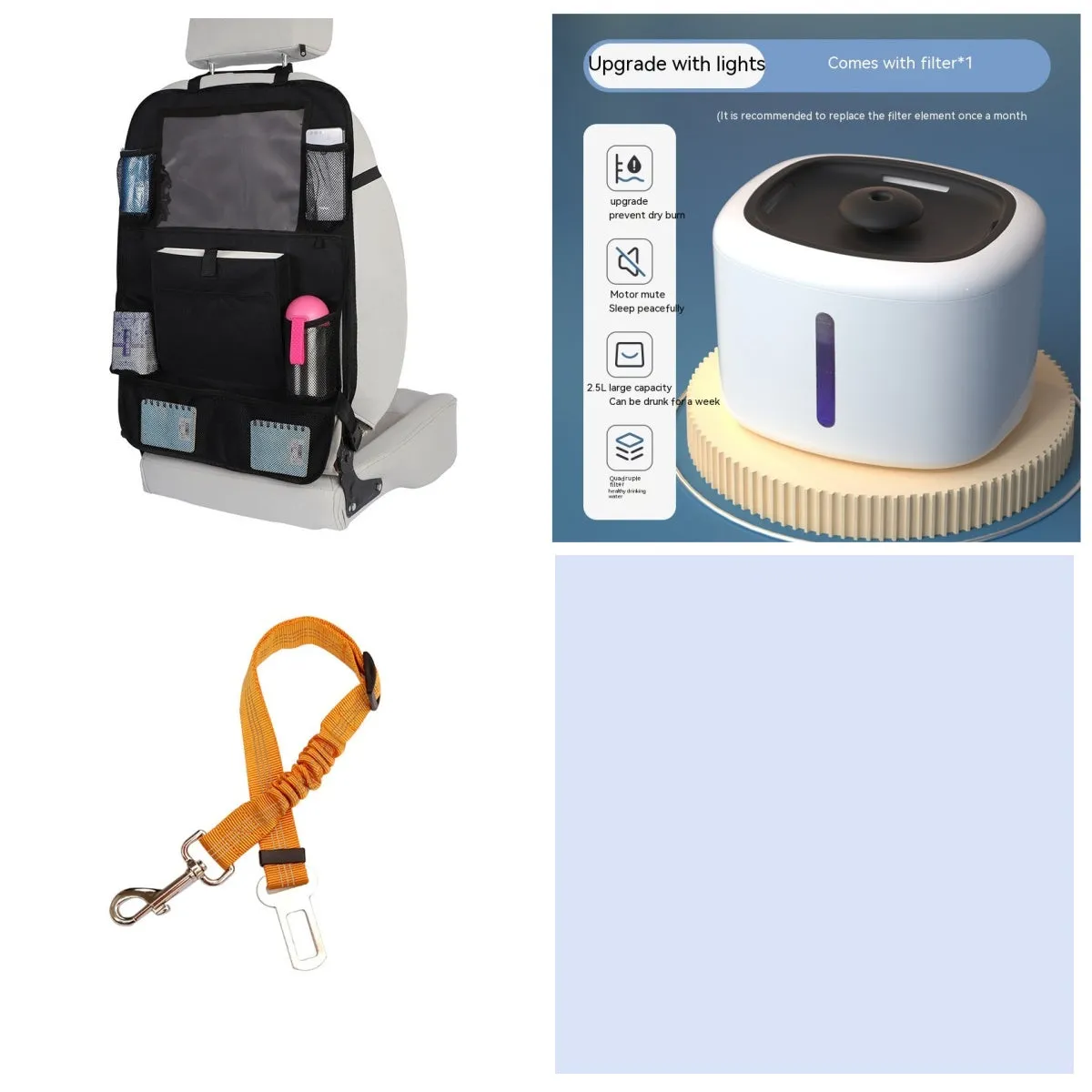 Pet intelligent water dispenser automatic circulation PP material multiple colours beige grey