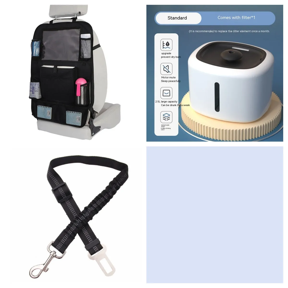 Pet intelligent water dispenser automatic circulation PP material multiple colours beige grey