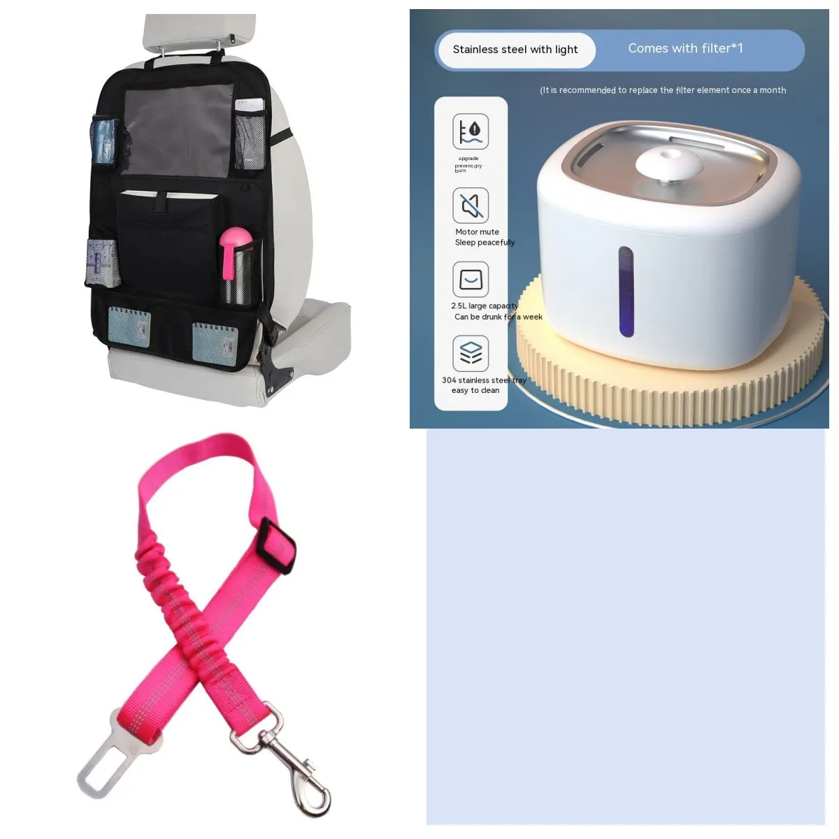 Pet intelligent water dispenser automatic circulation PP material multiple colours beige grey
