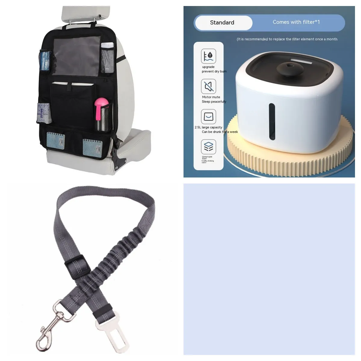 Pet intelligent water dispenser automatic circulation PP material multiple colours beige grey
