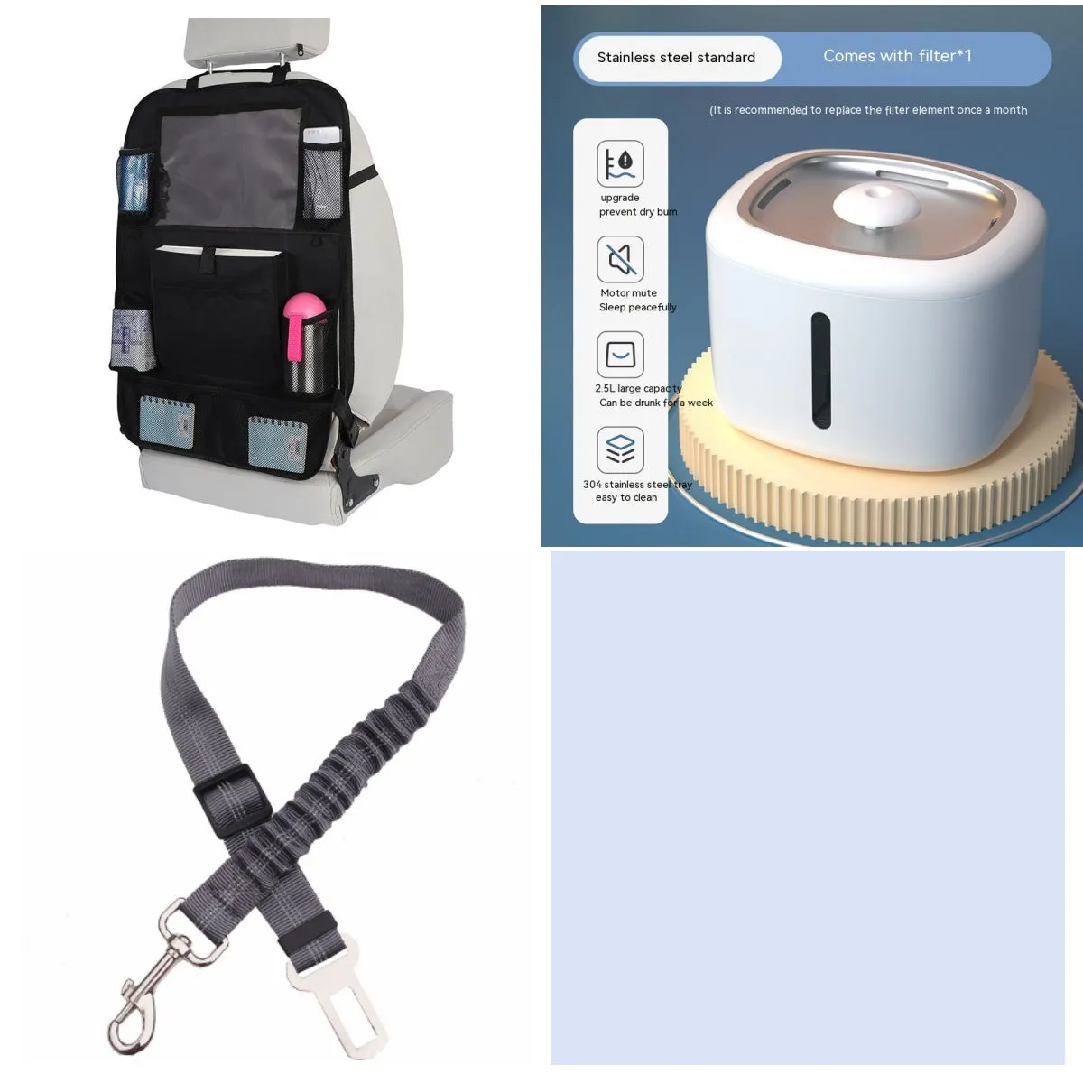 Pet intelligent water dispenser automatic circulation PP material multiple colours beige grey