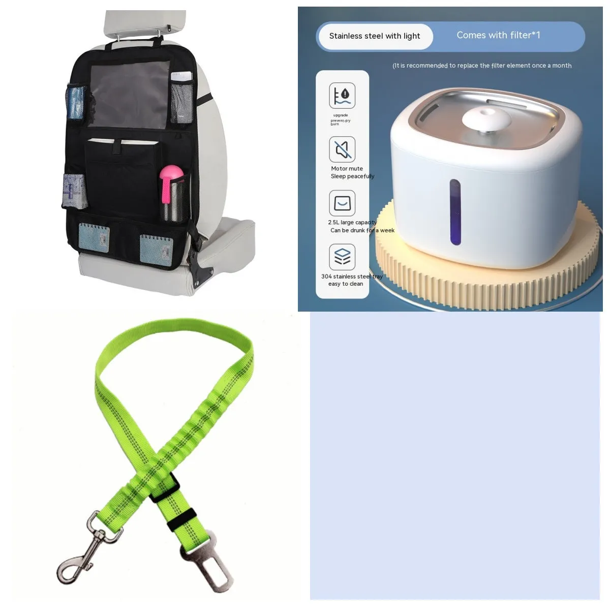 Pet intelligent water dispenser automatic circulation PP material multiple colours beige grey