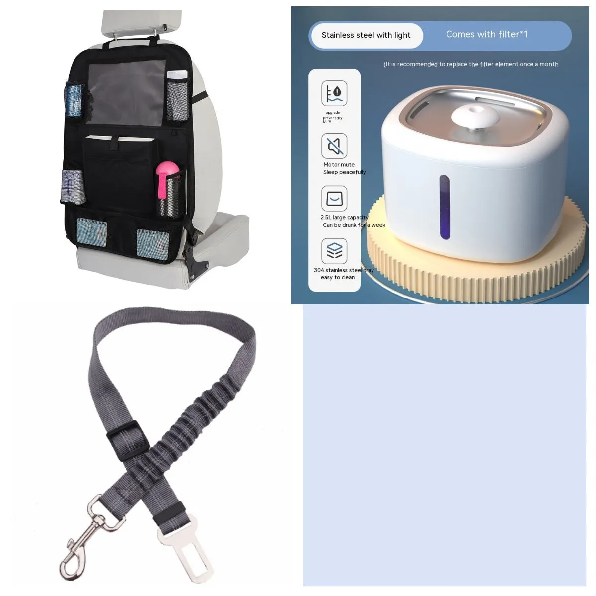 Pet intelligent water dispenser automatic circulation PP material multiple colours beige grey
