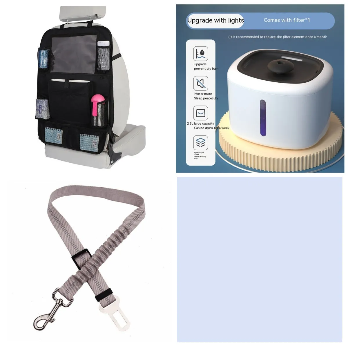 Pet intelligent water dispenser automatic circulation PP material multiple colours beige grey