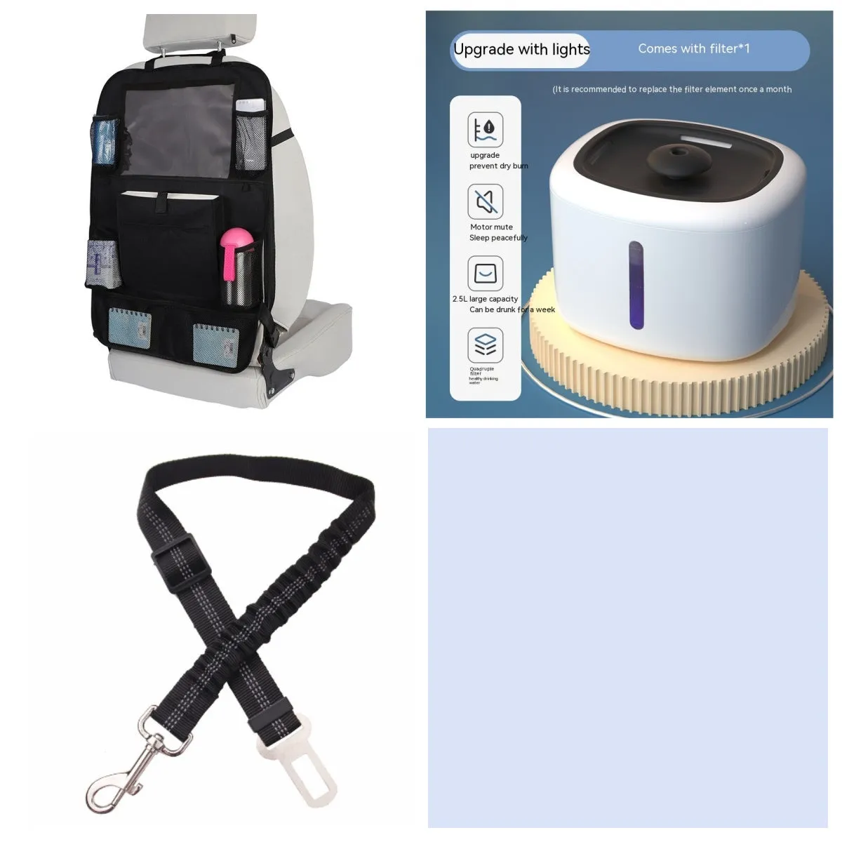 Pet intelligent water dispenser automatic circulation PP material multiple colours beige grey