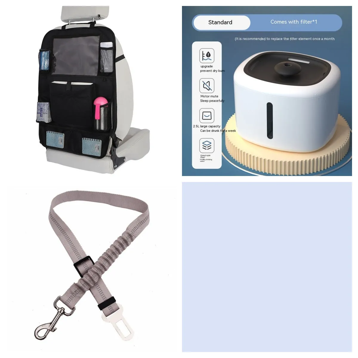 Pet intelligent water dispenser automatic circulation PP material multiple colours beige grey