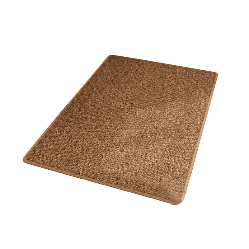 Cloth sisal pet-proof rug in gray for living room, suitable for cats, available in multiple sizes