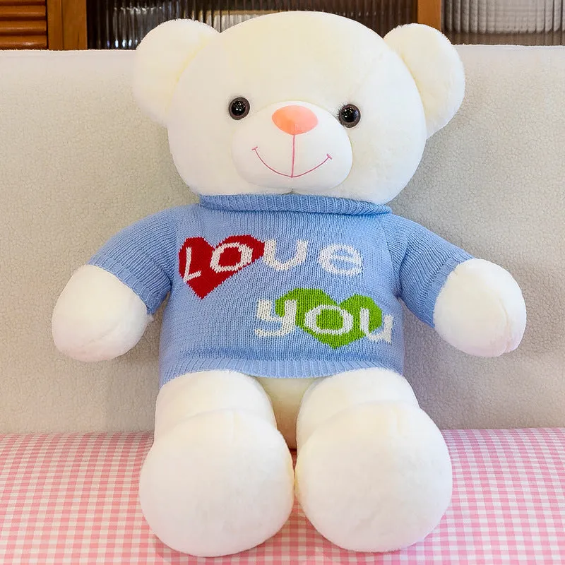 Custom-made teddy bear plush toy in 75/100/120 cm for sleeping, with multiple colour options
