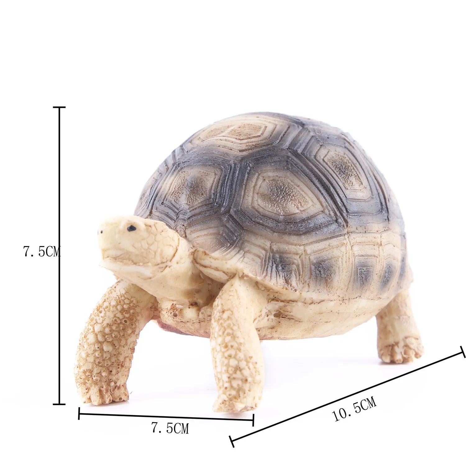 Resin ornamental figurine for pet turtle tanks, Brazilian turtle habitat style, KLT-318 Sea Turtle, 10.5x7.5x7.5 cm