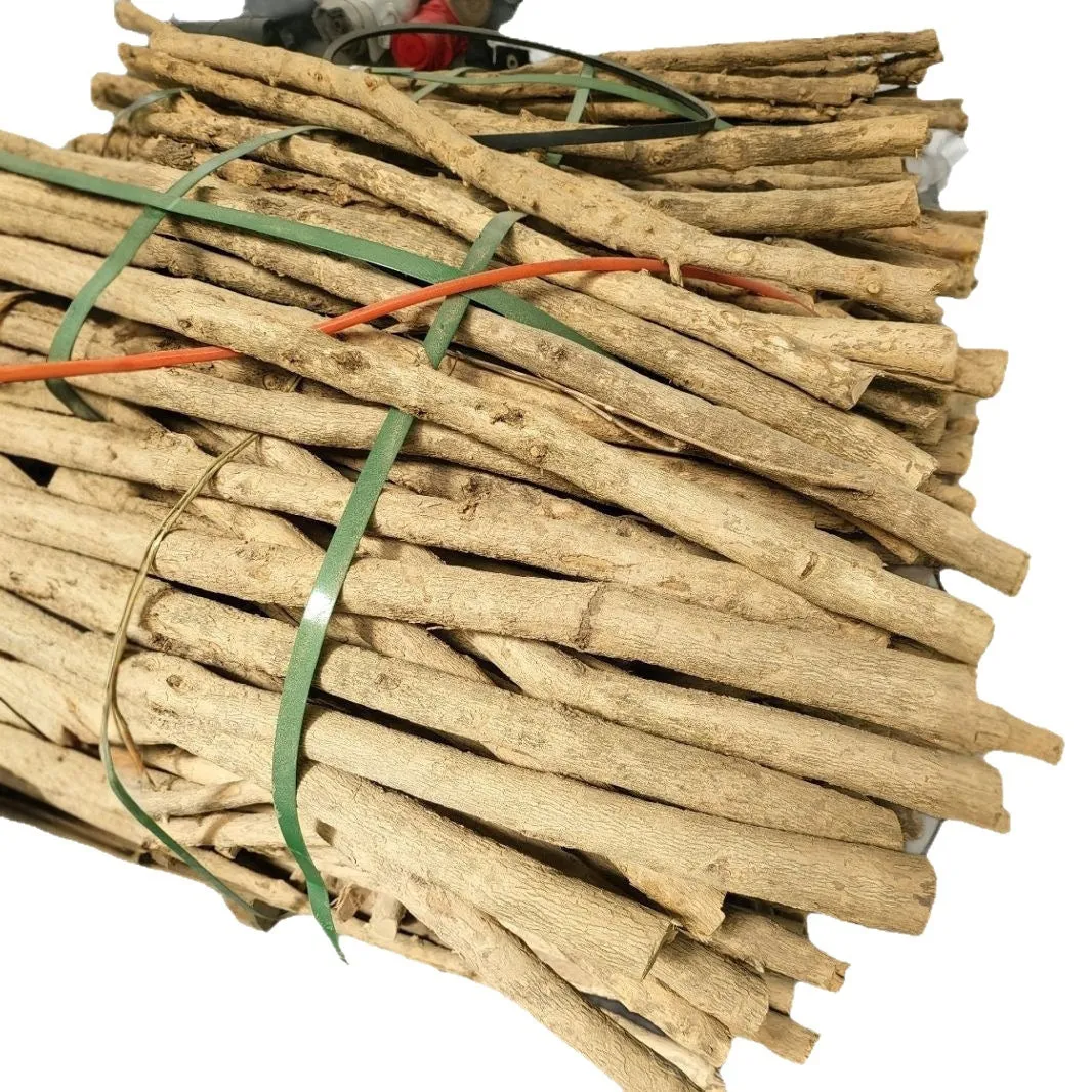 Coffee wood dog toy chew stick in twisted style with original wood colour, size options from S to XL