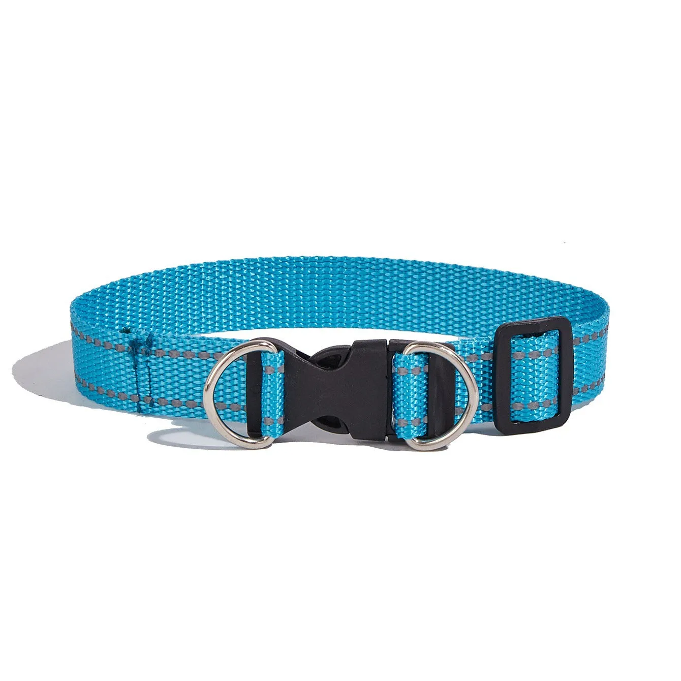 Nylon hand holding rope dog chain and collar set in multiple colours with 1.2 metre rope length