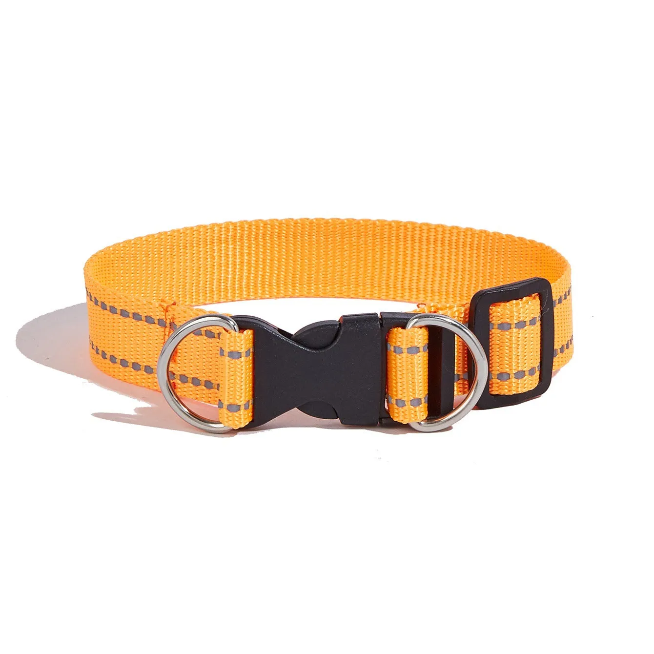 Nylon hand holding rope dog chain and collar set in multiple colours with 1.2 metre rope length
