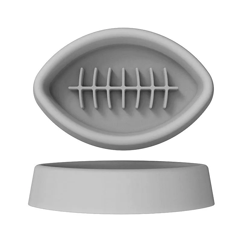 Silicone slow feed pet bowl with suction cup base in blue, grey, orange and red colour options
