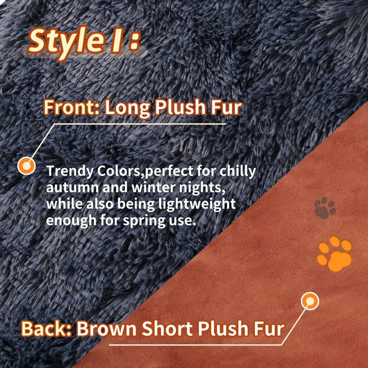 Light grey velvet plush pet blanket shown on a sofa, with a small dog lying on it.