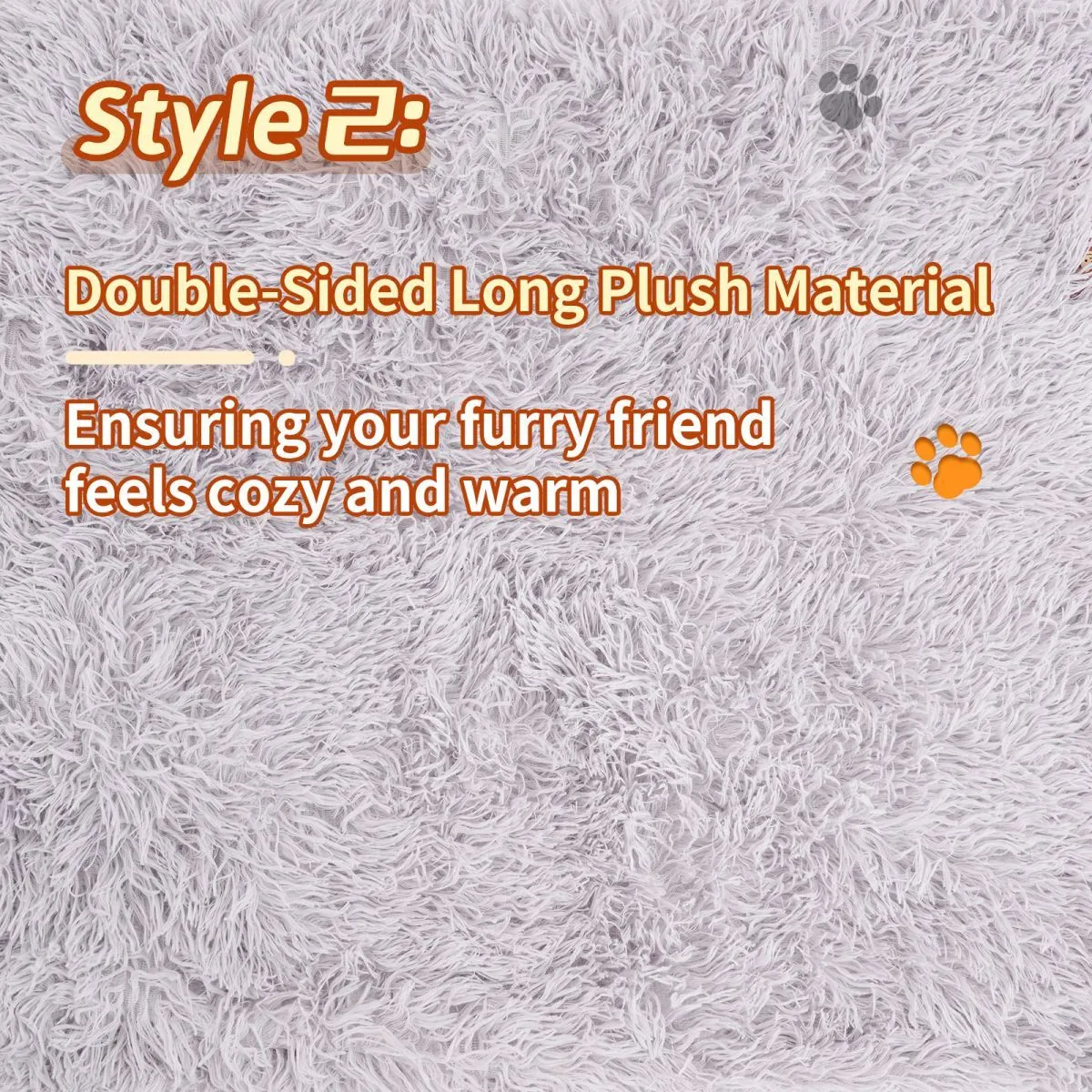 Light grey velvet plush pet blanket shown on a sofa, with a small dog lying on it.
