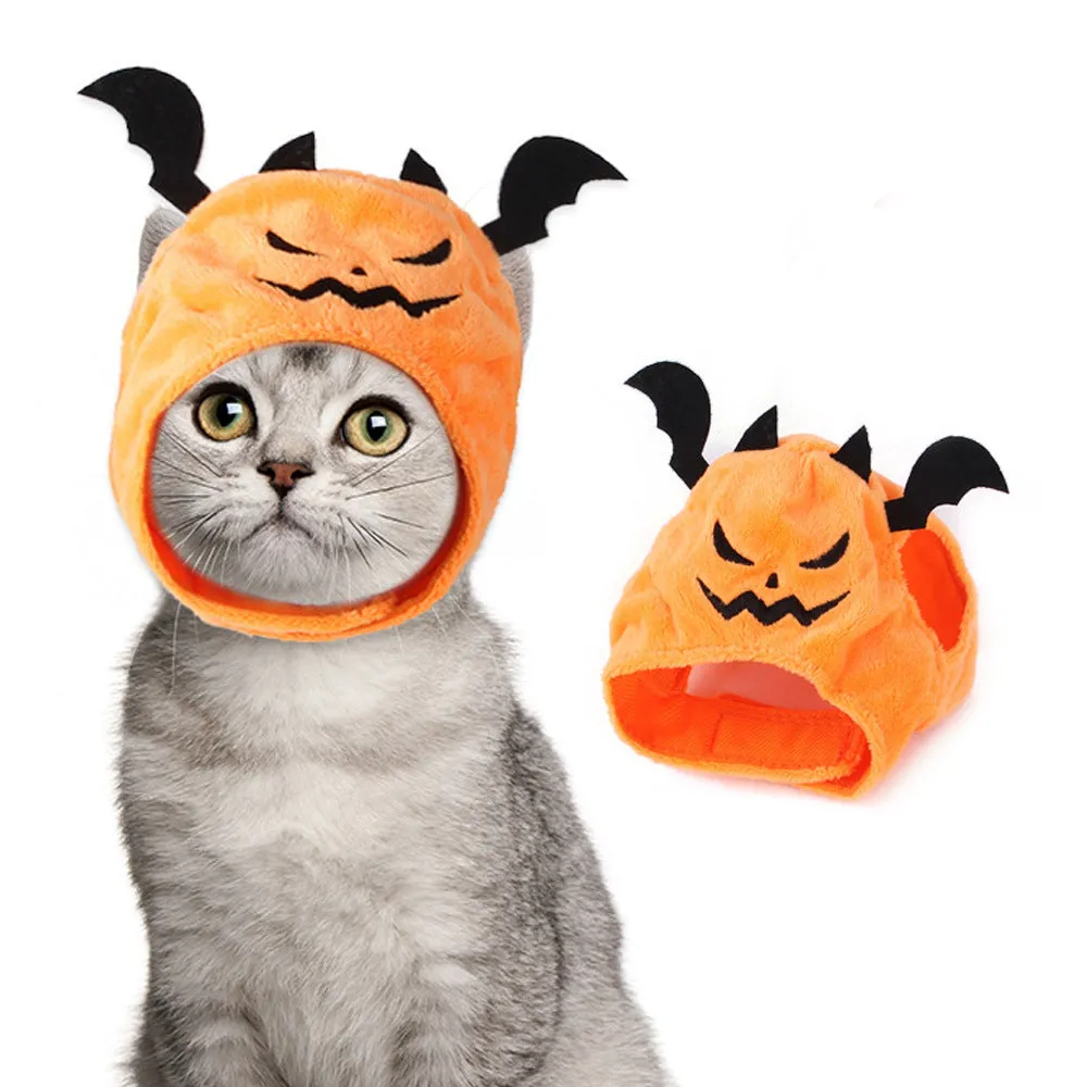 Embroidered cloth pet headgear with sunflower design for cat costume and dress-up occasions