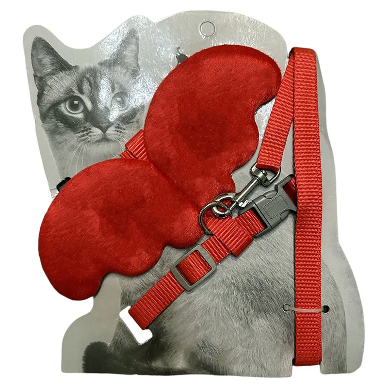 Universal adjustable pet chest harness in six colours for cats and small dogs under 6kg
