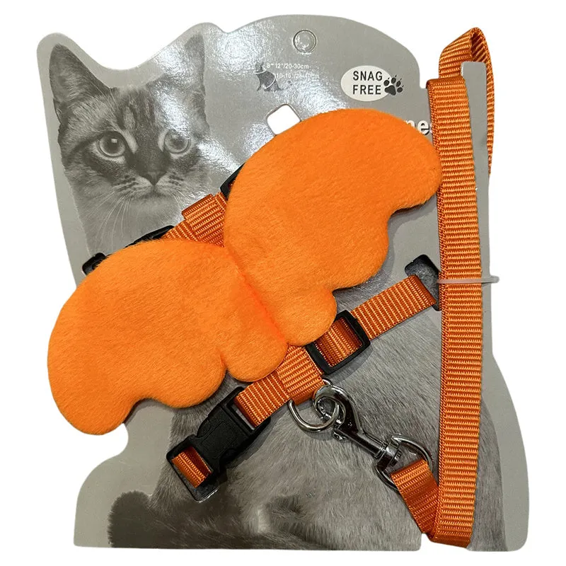 Universal adjustable pet chest harness in six colours for cats and small dogs under 6kg