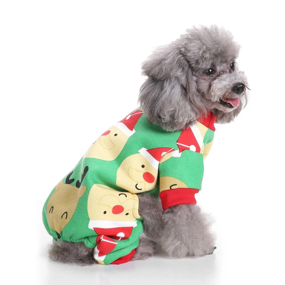 Range of pet costume clothes for cats and dogs including Christmas and character designs.