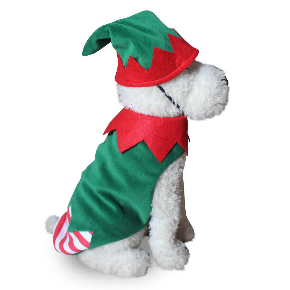 Range of pet costume clothes for cats and dogs including Christmas and character designs.