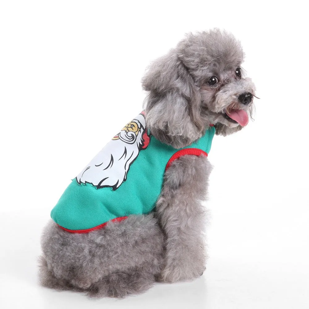 Range of pet costume clothes for cats and dogs including Christmas and character designs.