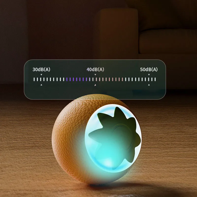 Green automatic rolling ball pet toy measuring 4.5cm for indoor dog and cat entertainment