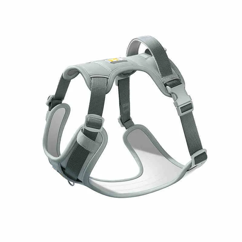 Adjustable dog chest harness vest with integrated hand holding rope in avocado green colour