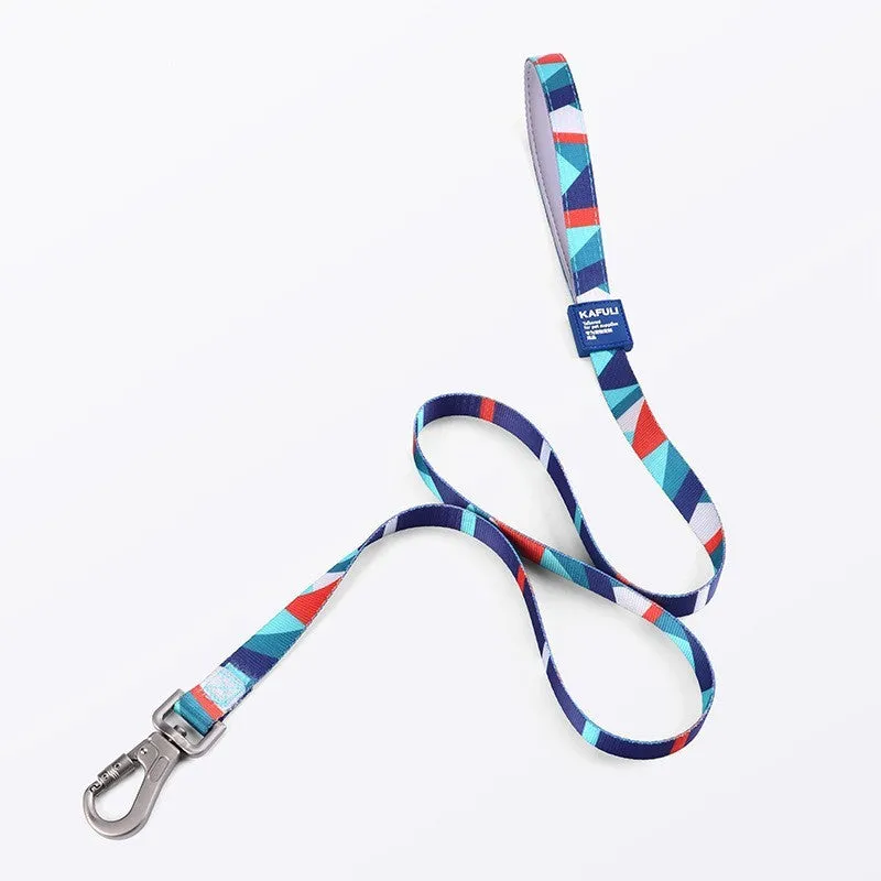 Polyester dog vest haulage rope package with chest strap and traction rope in multiple colours