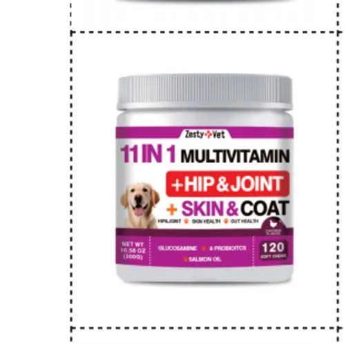 Bottle of 120 health supplement capsules available in seven style options.