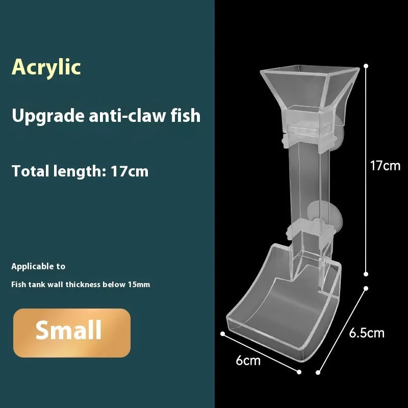 Aquarium fish feeding tube set with cleaning brush and feed spoon in 17cm, 28cm, or 38cm sizes.